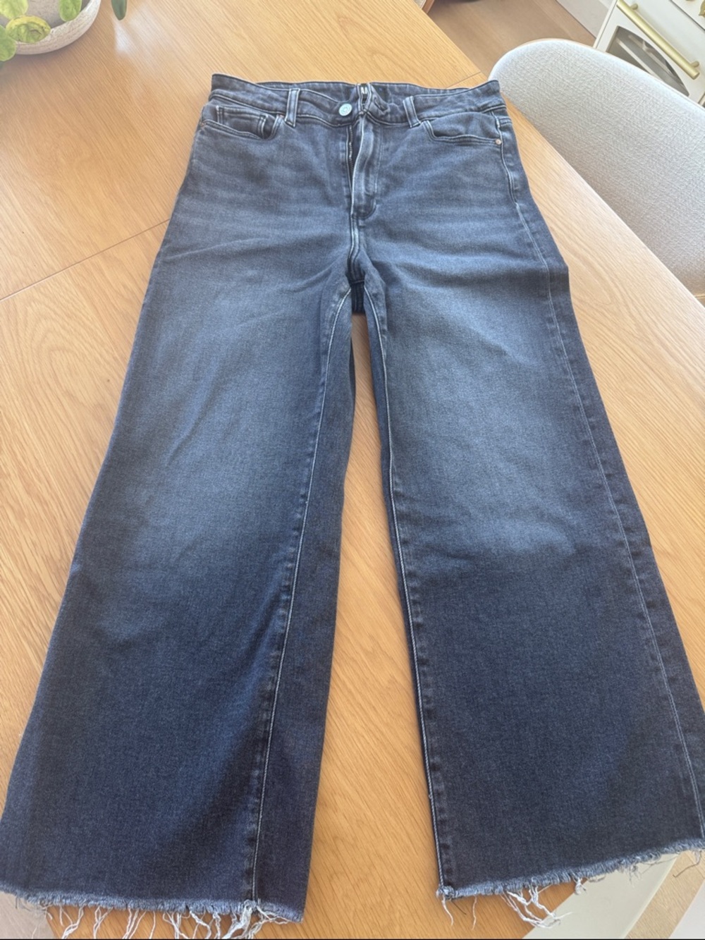 PAIGE  Anessa Wide-Leg Jeans in Black Lotus